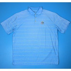 Nike Golf Mens Polo Shirt 2XL Ryder Cup Valhalla Dri-Fit Light Blue Short Sleeve